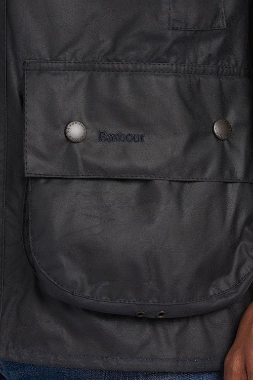 Barbour Bedale wax jas donkerblauw | Regular-fit