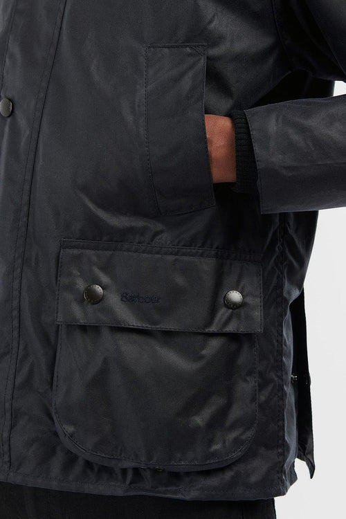 Barbour Bedale wax jas donkerblauw | Regular-fit