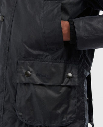 Bedale wax jas donkerblauw