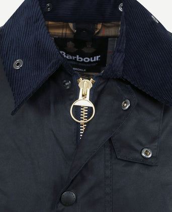 Barbour Bedale wax jas donkerblauw | Regular-fit