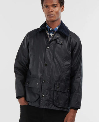 Barbour Bedale wax jas donkerblauw | Regular-fit