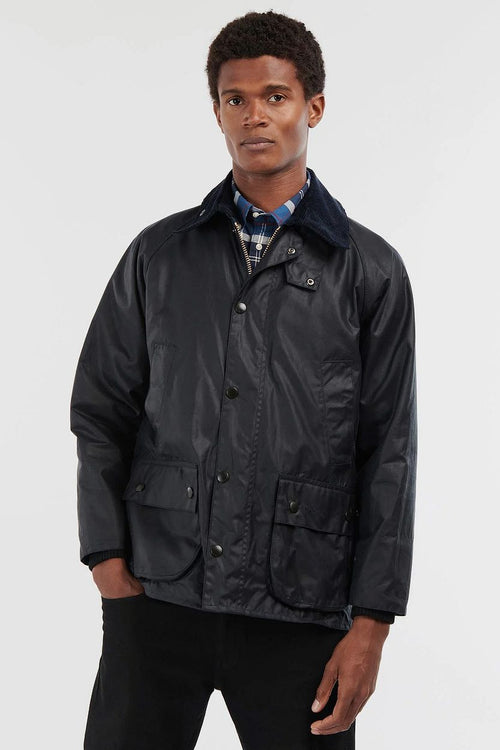 Barbour Bedale wax jas donkerblauw | Regular-fit