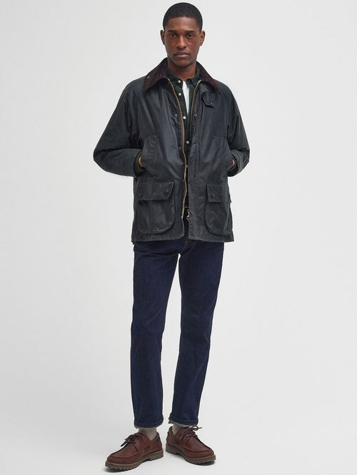 Barbour Bedale wax jas donkergroen | Regular-fit