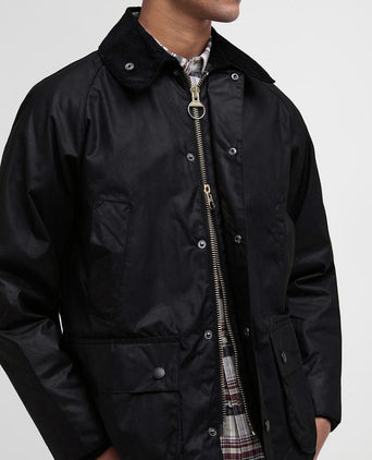 Barbour Bedale wax jas zwart | Regular-fit