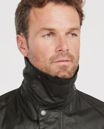 Barbour Bedale wax jas zwart | Regular-fit