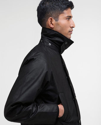 Barbour Bedale wax jas zwart | Regular-fit