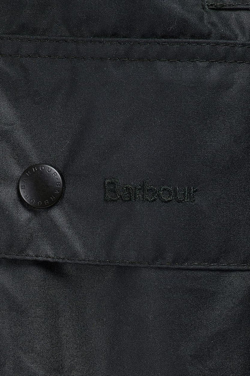 Barbour Border wax jas blauw | Regular-fit
