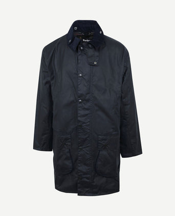 Border wax jas blauw