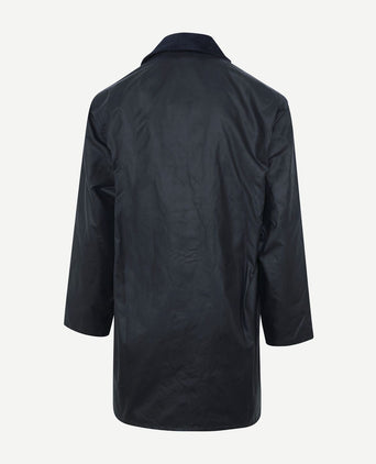 Barbour Border wax jas blauw | Regular-fit
