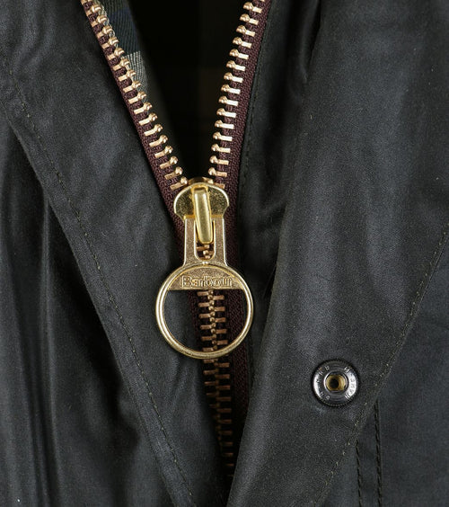 Barbour Border wax jas groen | Regular-fit