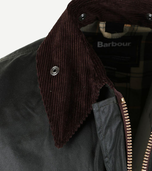 Barbour Border wax jas groen | Regular-fit
