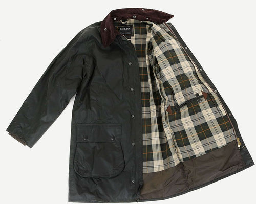 Barbour Border wax jas groen | Regular-fit