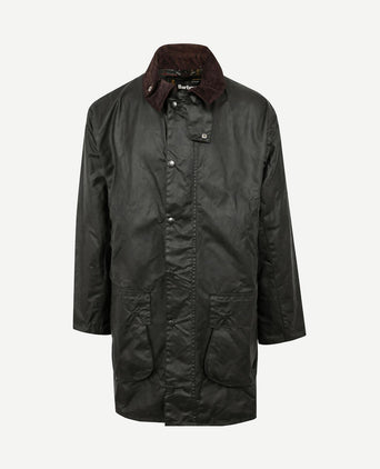 Border wax jas groen
