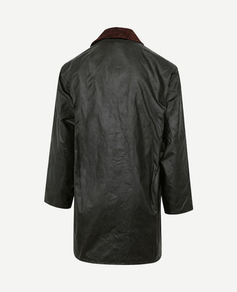 Border wax jas groen