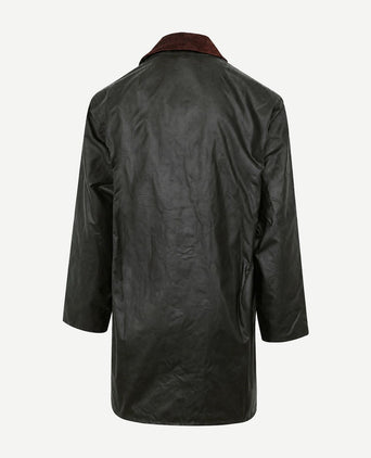 Border wax jas groen