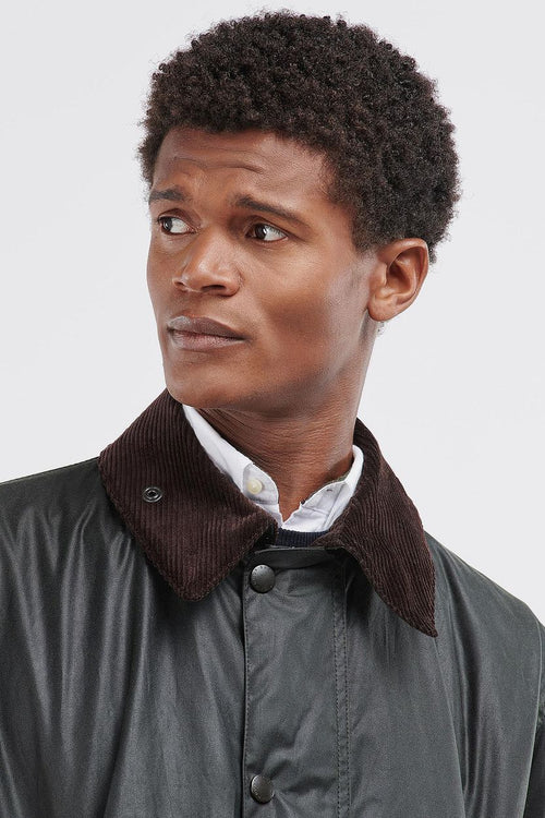 Barbour Border wax jas groen | Regular-fit