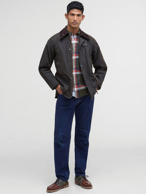 Barbour classic Bedale wax jas olijfgroen | Regular-fit