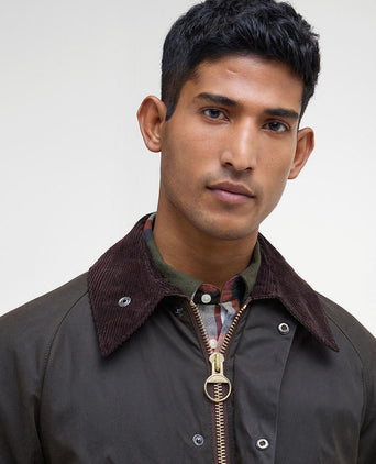 Barbour classic Bedale wax jas olijfgroen | Regular-fit