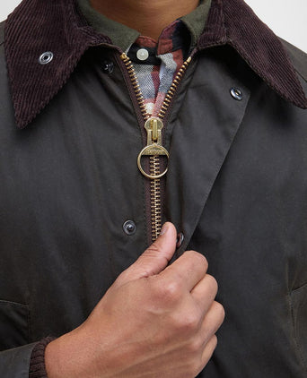Barbour classic Bedale wax jas olijfgroen | Regular-fit