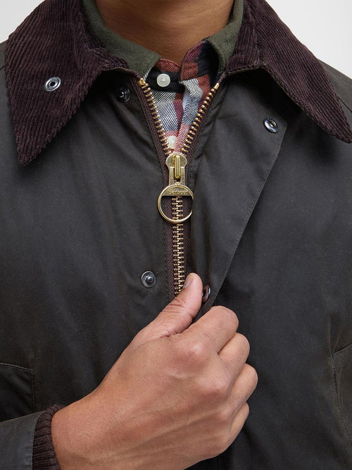 Barbour classic Bedale wax jas olijfgroen | Regular-fit