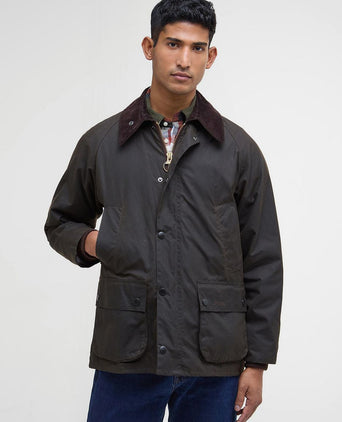 Barbour classic Bedale wax jas olijfgroen | Regular-fit