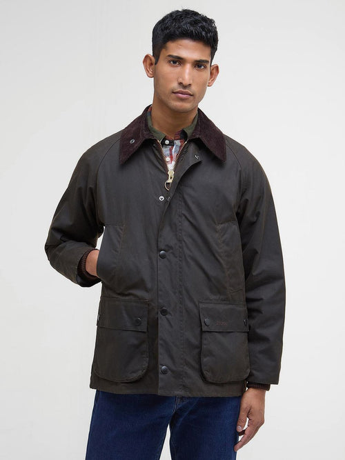 Barbour classic Bedale wax jas olijfgroen | Regular-fit