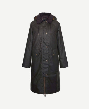 Dames waxjas willows dark olive