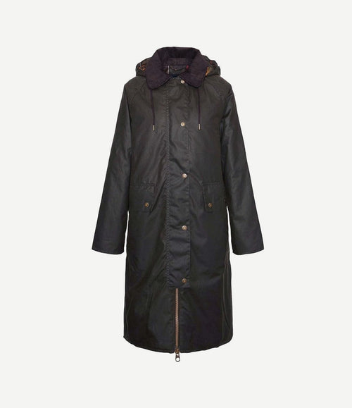 Dames waxjas willows dark olive