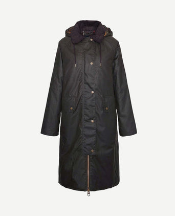 Dames waxjas willows dark olive