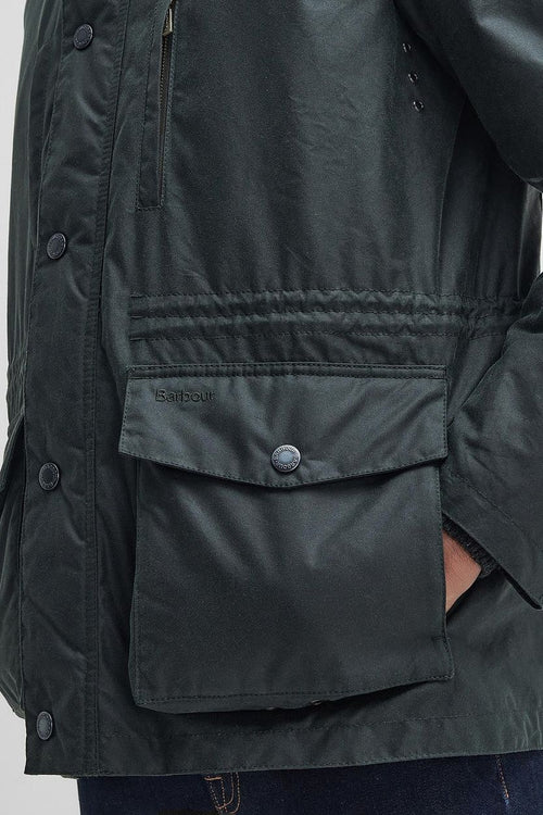 Barbour falstone wax jas donkergroen