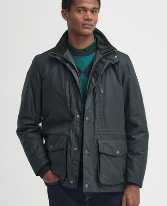 Barbour falstone wax jas donkergroen
