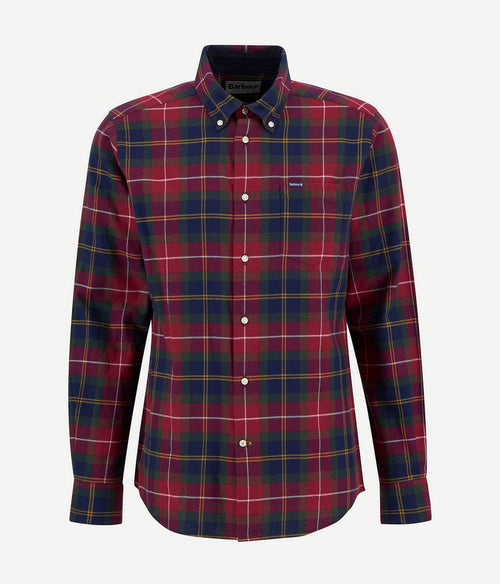 Barbour fortrose overhemd tartan rood