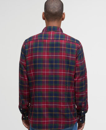 Barbour fortrose overhemd tartan rood