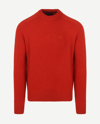 Barbour grangetown trui wol rood | Regular-fit