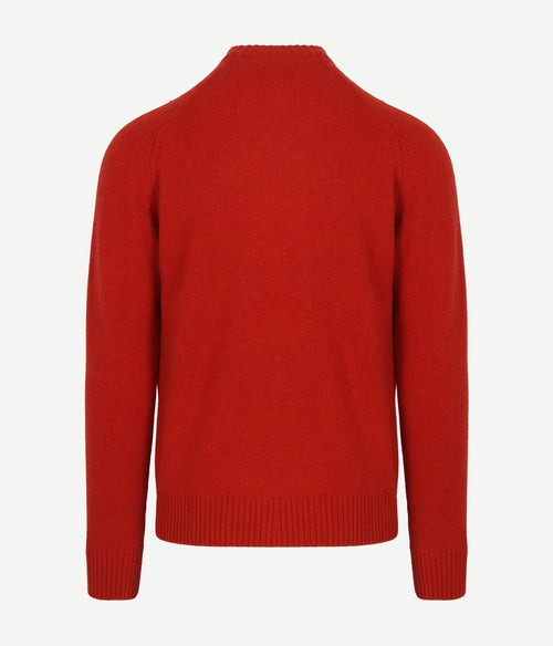 Barbour grangetown trui wol rood | Regular-fit