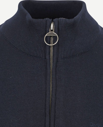 halve rits trui donkerblauw
