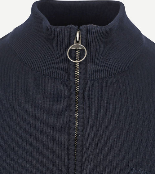 halve rits trui donkerblauw