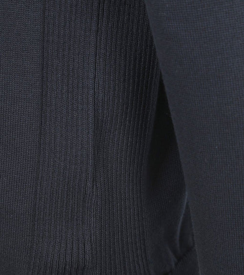 halve rits trui donkerblauw