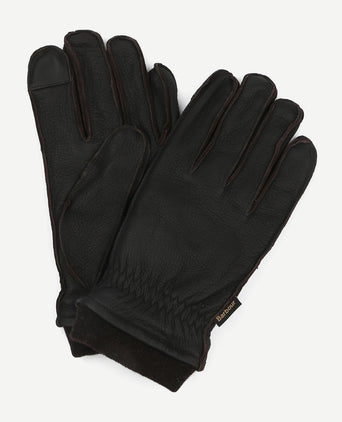 Barbour handschoenen bruin leer