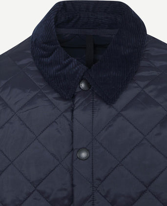 Heritage Liddesdale quilted jas donkerblauw