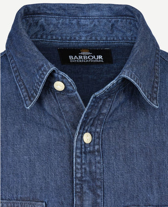 International dufton overhemd chambray indigo