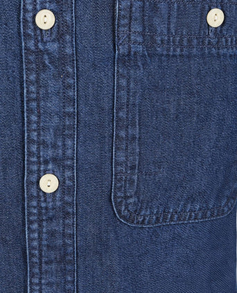 International dufton overhemd chambray indigo