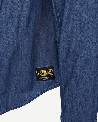 International dufton overhemd chambray indigo