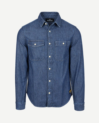International dufton overhemd chambray indigo