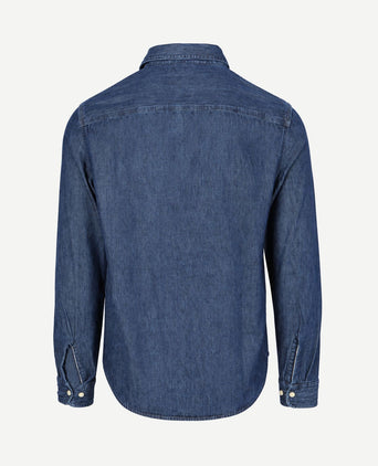 International dufton overhemd chambray indigo