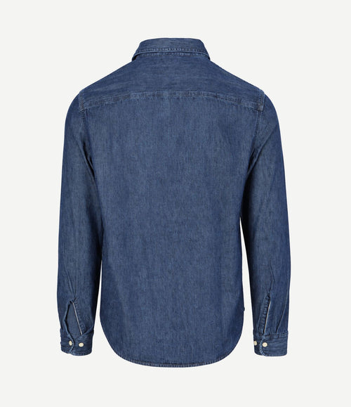International dufton overhemd chambray indigo