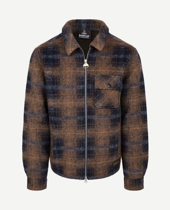 International overshirt oswald donkerblauw camel