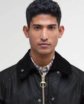 Barbour Bedale wax jas zwart | Regular-fit