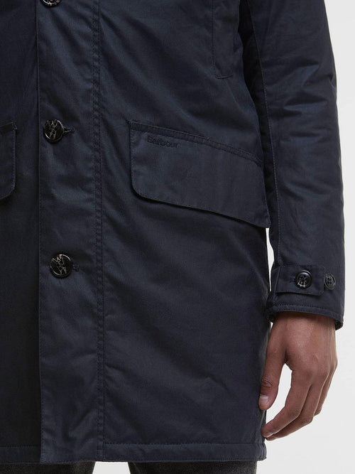 Barbour waxjas mac donkerblauw | Regular-fit