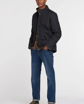 Quilted jas powell donkerblauw
